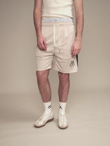 CREAM MESH SHORTS STRIPE "DARK BLUE"