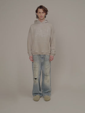 BEIGE SUNFADED HOODED "ATELIER"