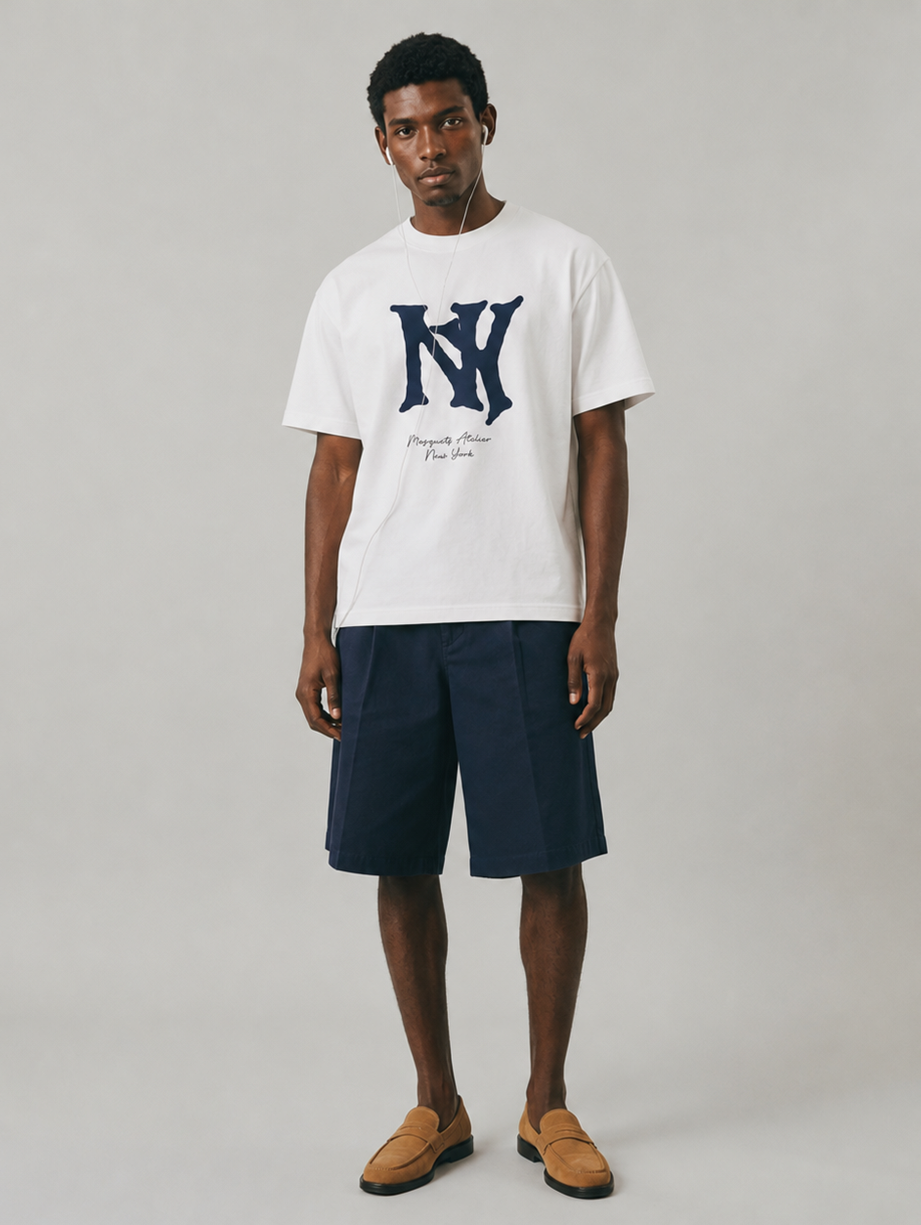 WHITE T-SHIRT "NY" - Mosquets