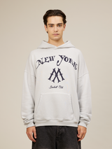 LIGHT GREY HOODED "NEW YORK"