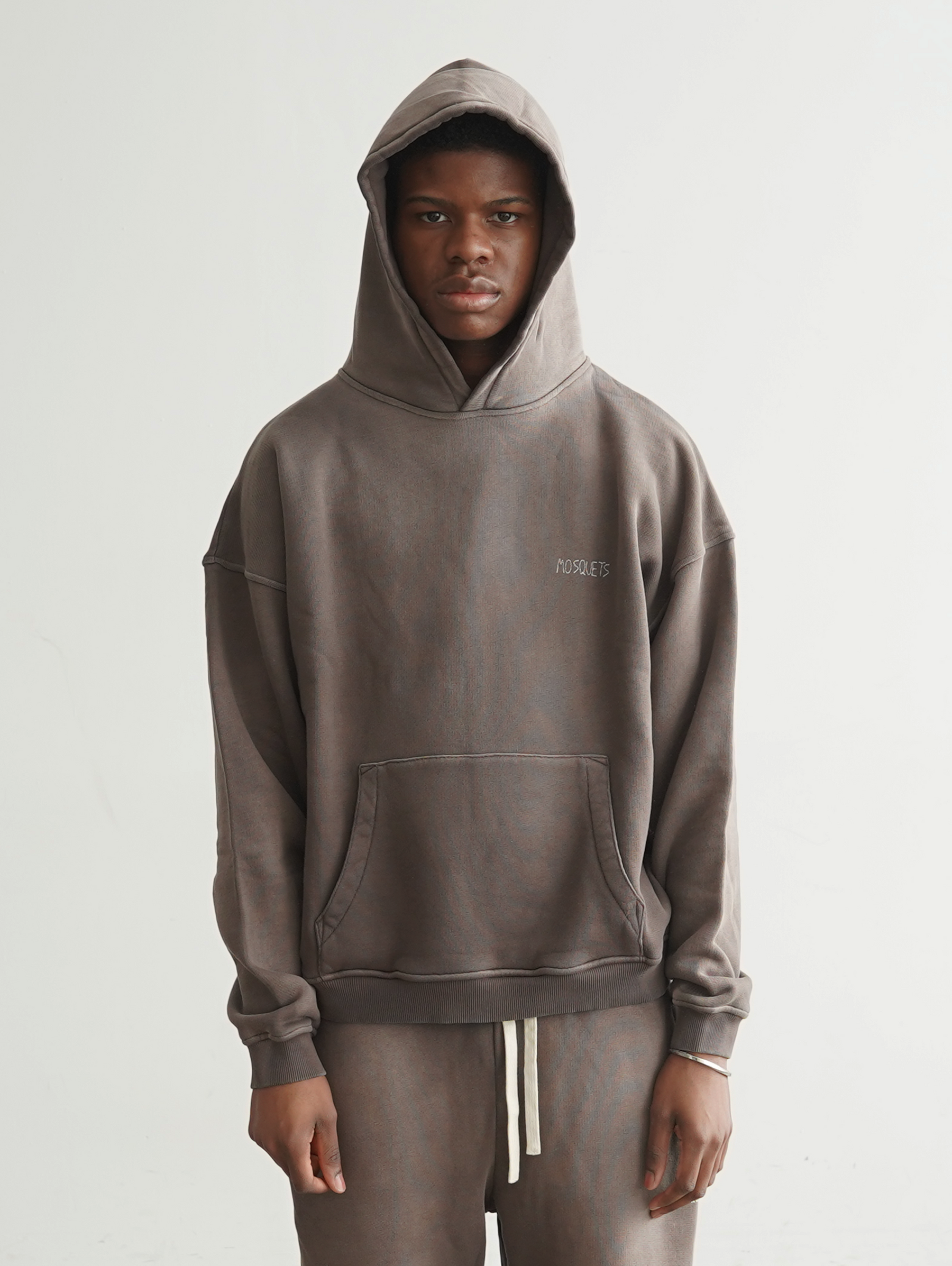BROWN SUNFADED HOODED "EVERYDAYS"