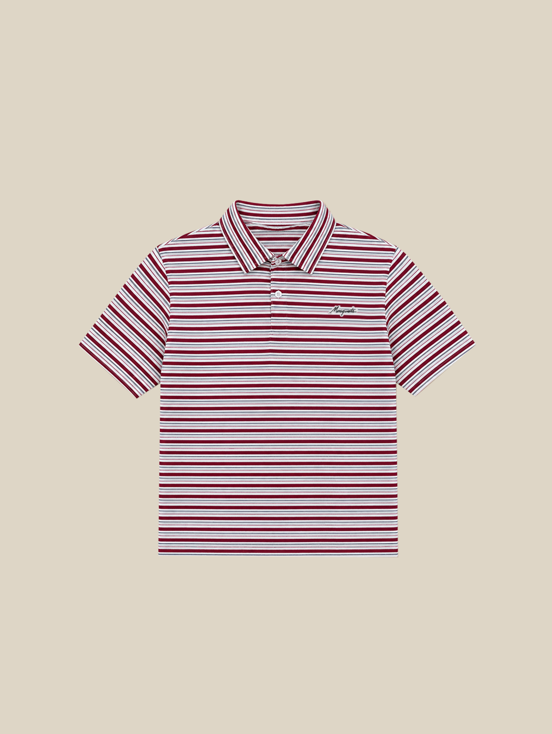 RED STRIPE POLO SHIRT 