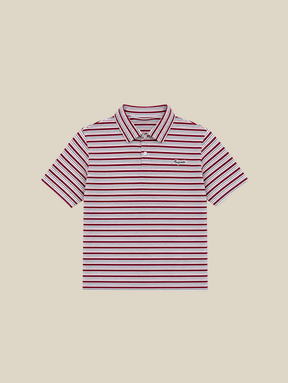 RED STRIPE POLO SHIRT "MOSQUETS"