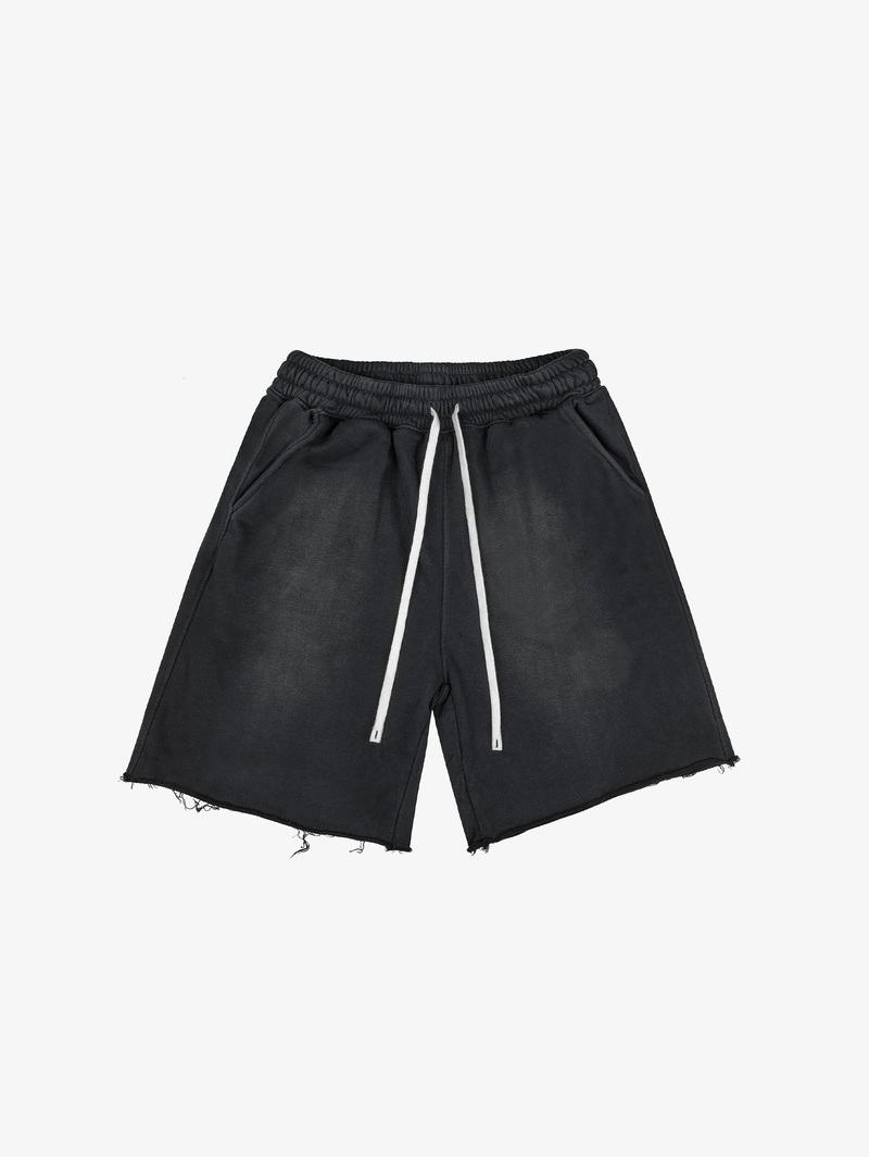 BLACK SUNFADED EVERYDAYS SWEAT SHORTS