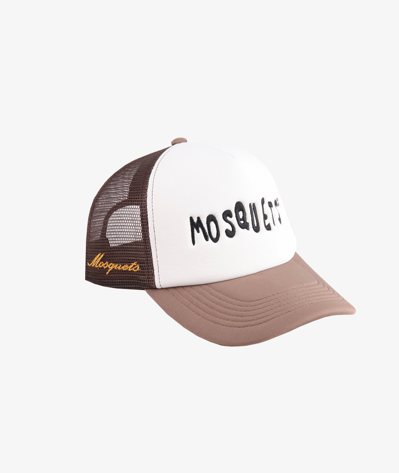 LIGHT BROWN MESH CAP "MOSQUETS" - Mosquets