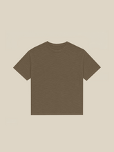 OLIVE SLUB T-SHIRT "MOSQUETS"