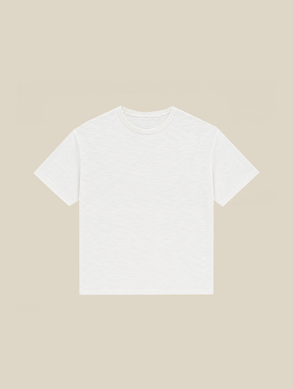 WHITE SLUB T-SHIRT "MOSQUETS"