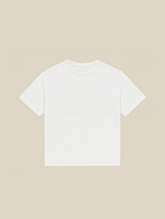 WHITE SLUB T-SHIRT "MOSQUETS"