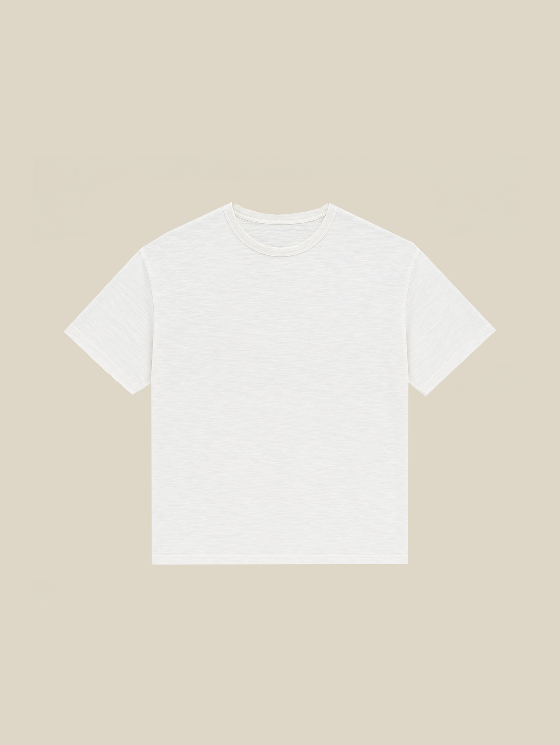 WHITE SLUB T-SHIRT "MOSQUETS"