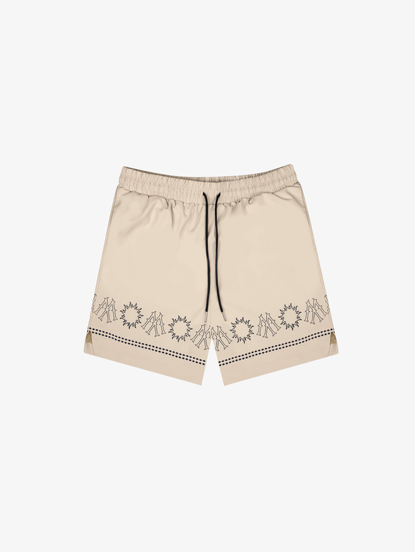 CREAM SWIM SHORTS "SUN"