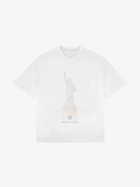 WHITE VINTAGE T-SHIRT "LIBERTY"
