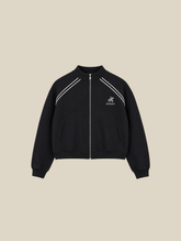 BLACK TRAIN JACKET "MOSQUETS"