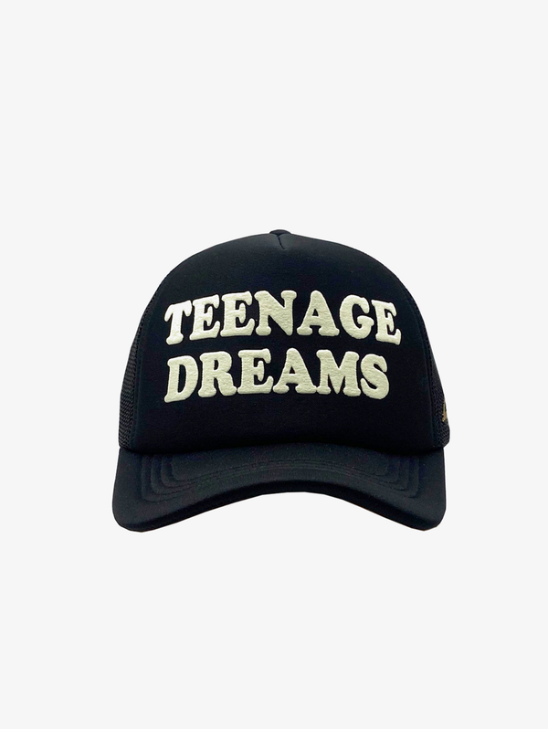 BLACK TRUCKER CAP "TEENAGE DREAMS" - Mosquets