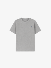 EVERYDAYS GREY MELANGE RIB T-SHIRT "M"