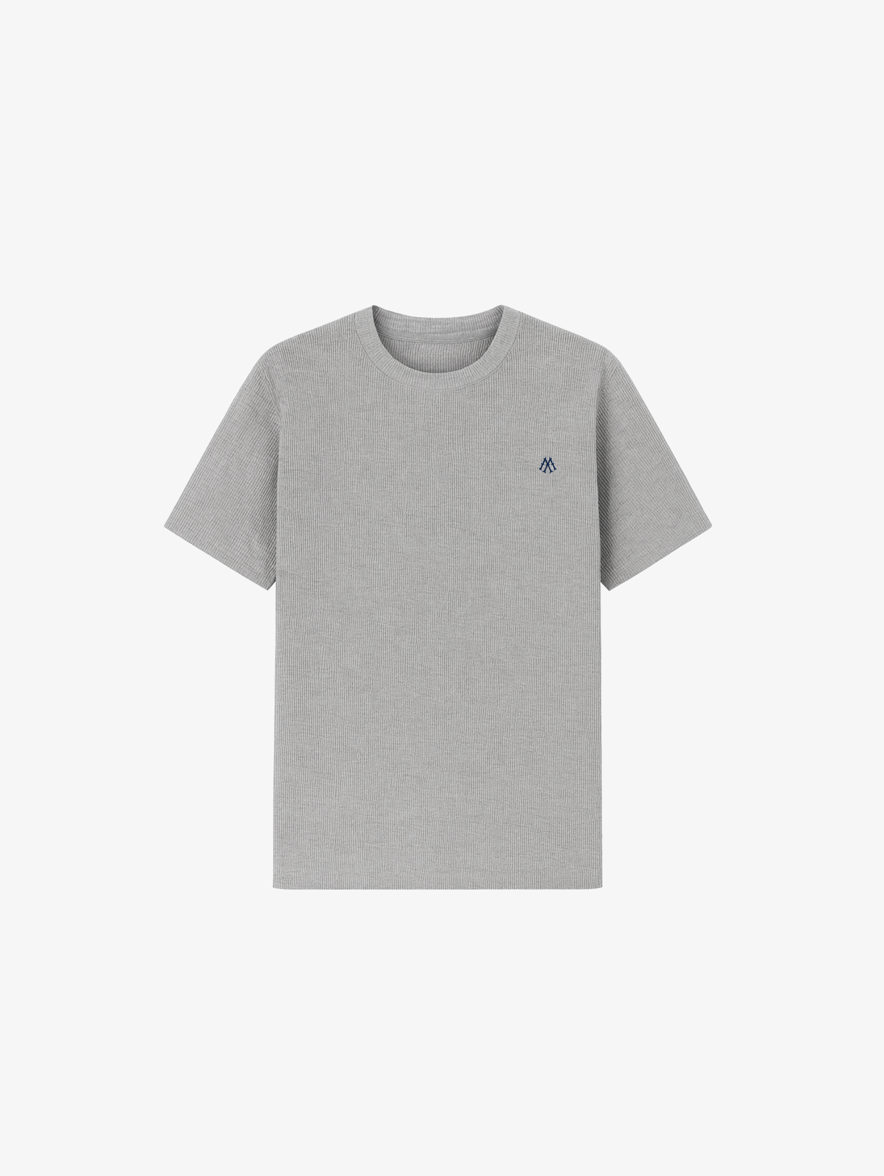 EVERYDAYS GREY MELANGE RIB T-SHIRT "M"