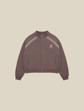 BROWN TRAIN JACKET "MOSQUETS"