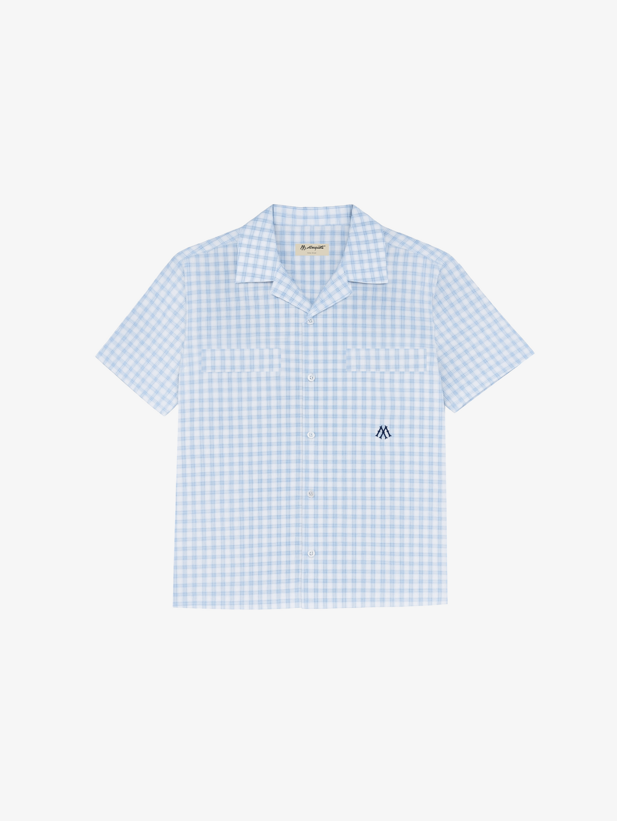 CHECK LIGHT BLUE /WHITE SHIRT "M"