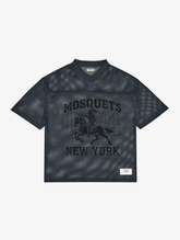 DARK GREY MESH FOOTBALL JERSEY "NY KNIGHT"