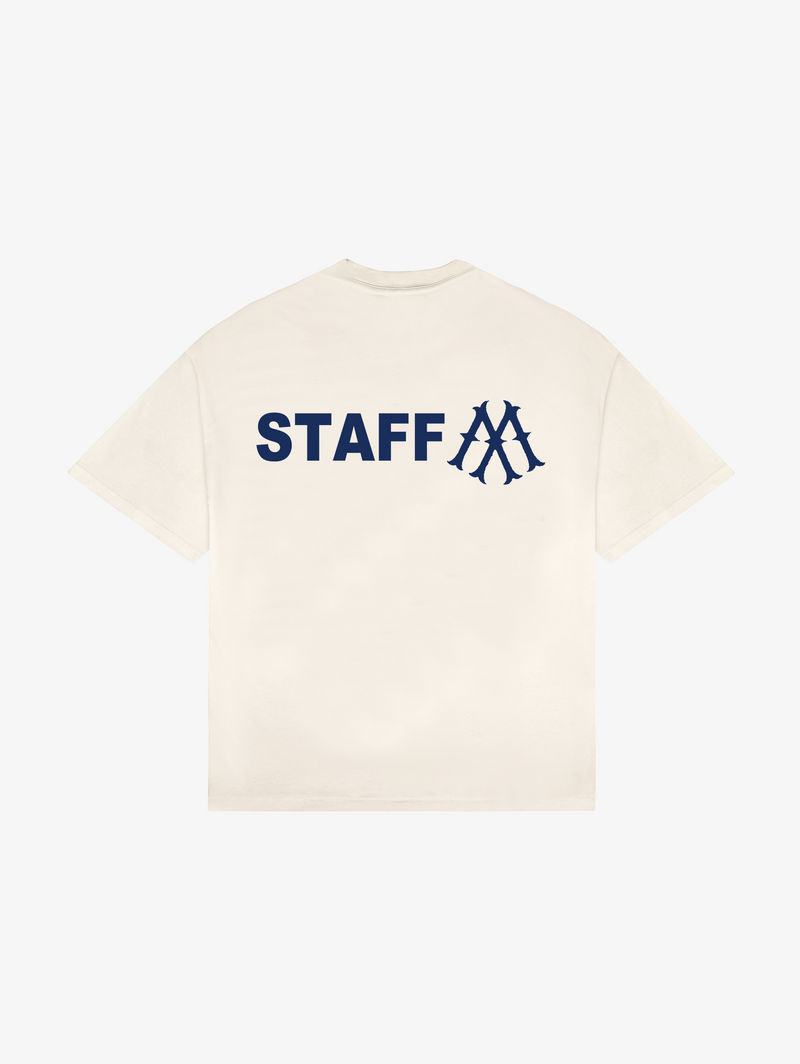 WHITE T-SHIRT "STAFF"