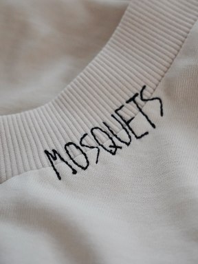 CREAM WHITE EVERYDAY T-SHIRT "MOSQUETS"