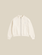 CREAM WHITE TRAIN JACKET "MOSQUETS"