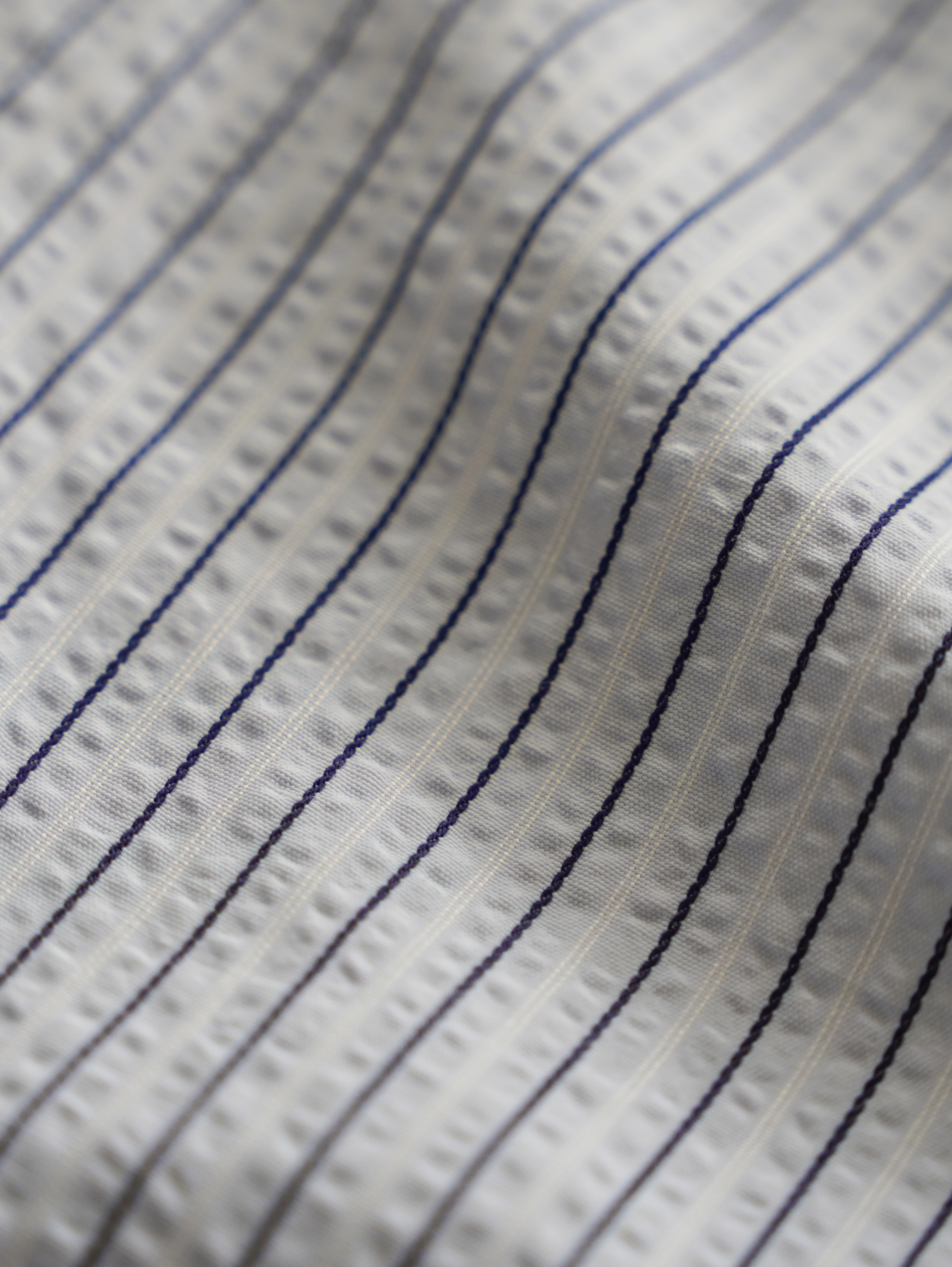SEERSUCKER BLUE PINSTRIPE SHIRT 