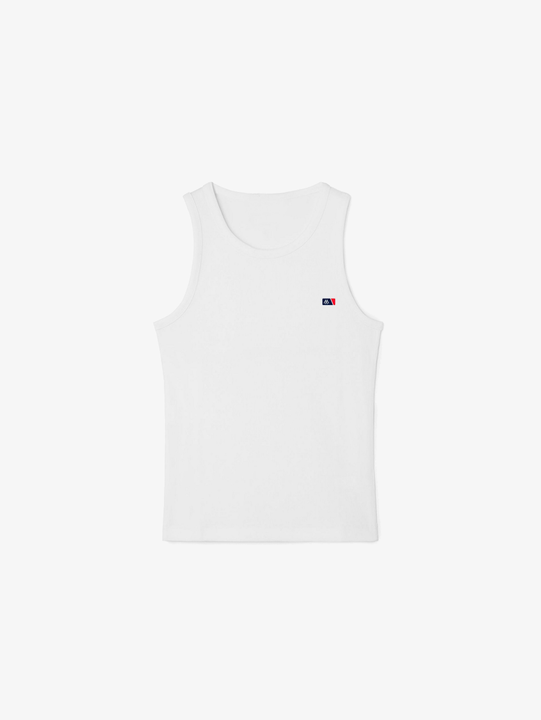 WHITE RIB TANKTOP 