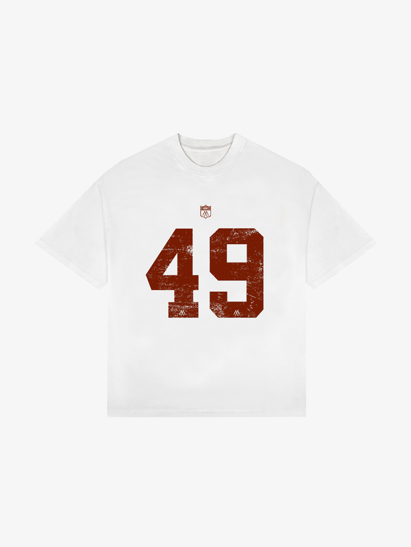 WHITE  T-SHIRT "49"