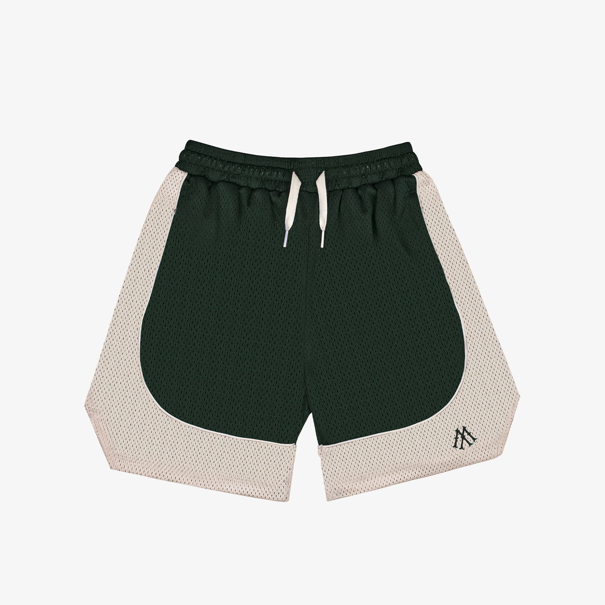 GREEN CONTRAST BASKETBALL MESH SHORTS M