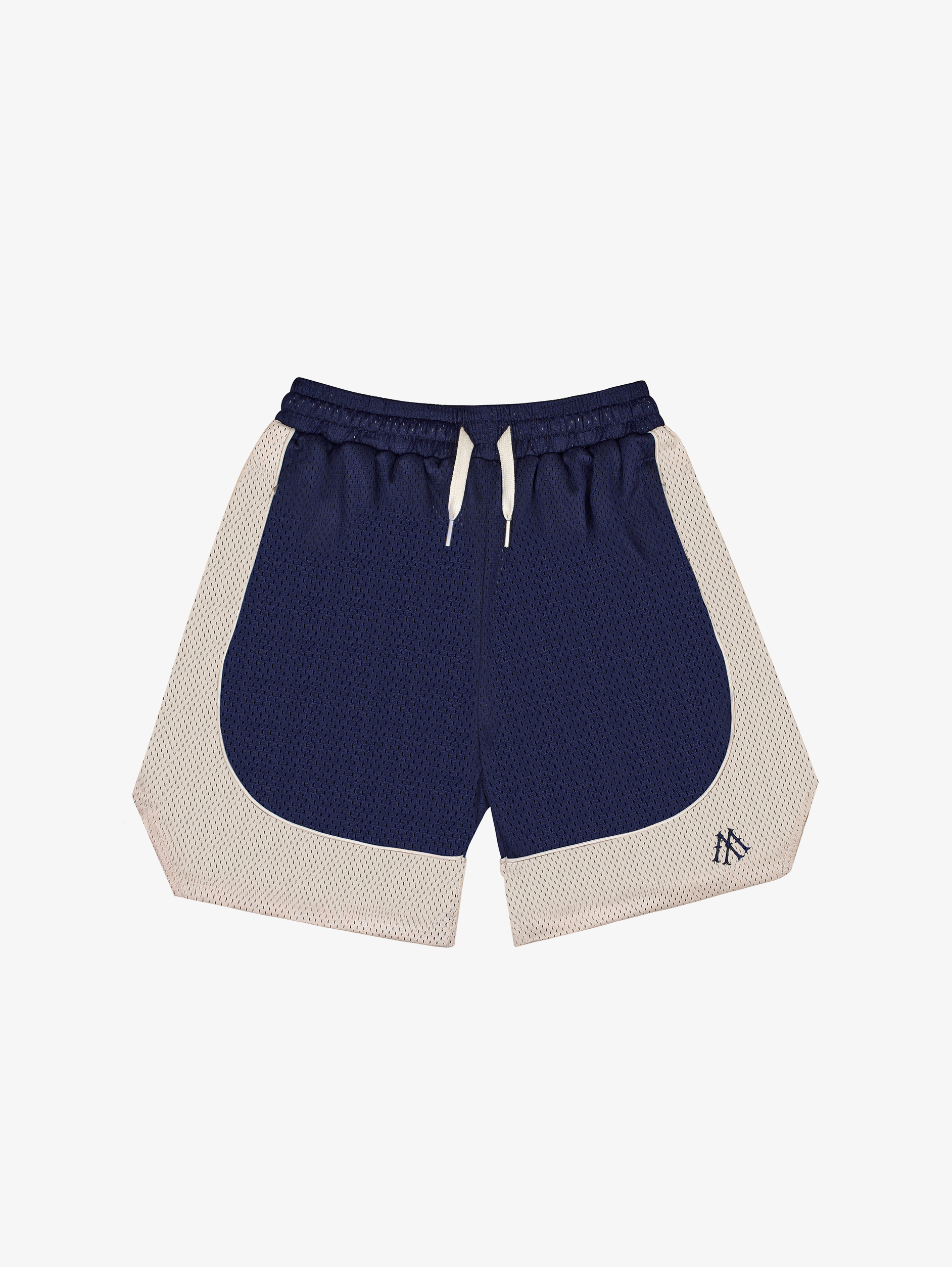 BLUE CONTRAST BASKETBALL MESH SHORTS 