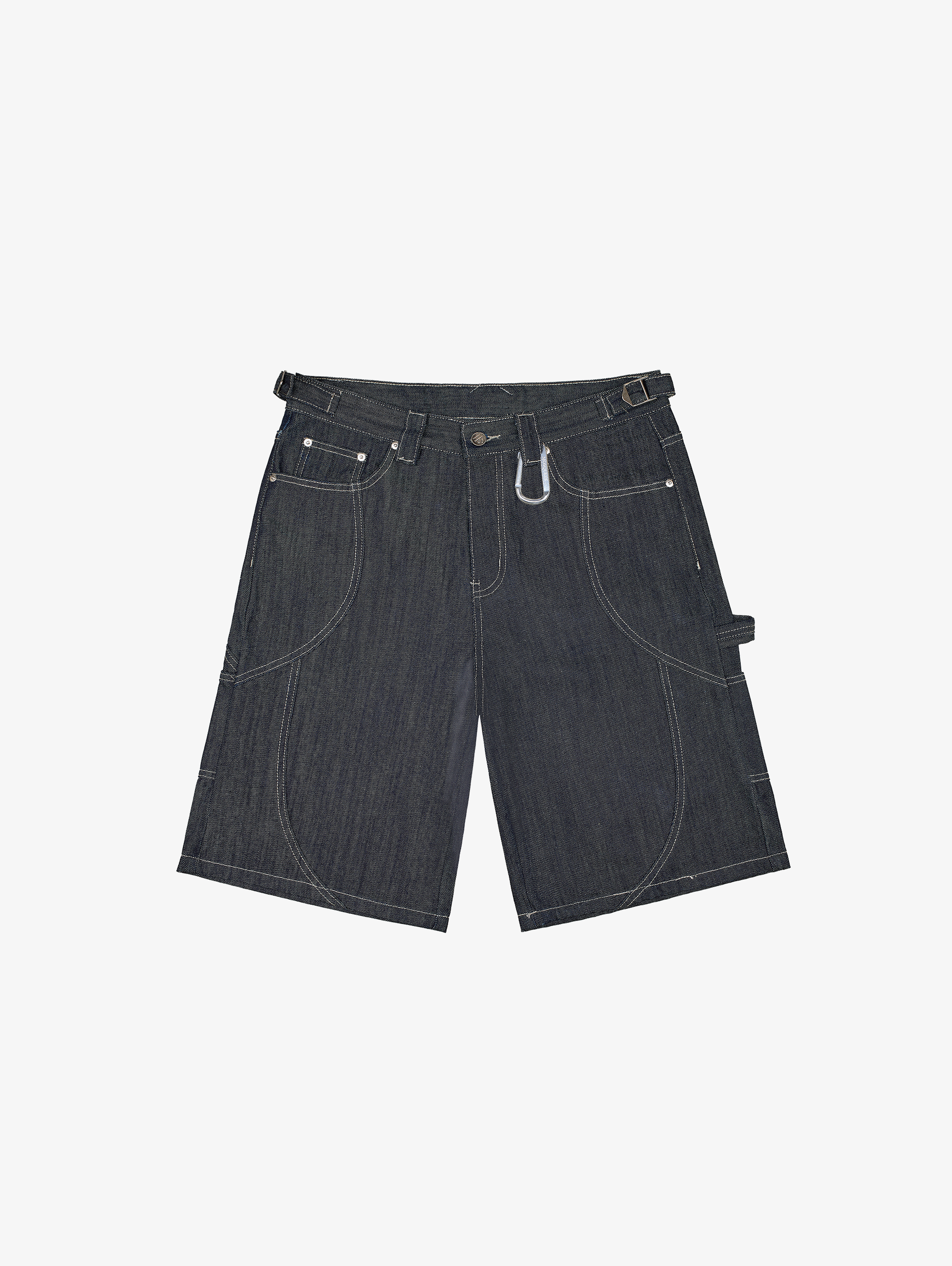 RAW BLUE DENIM JORTS 