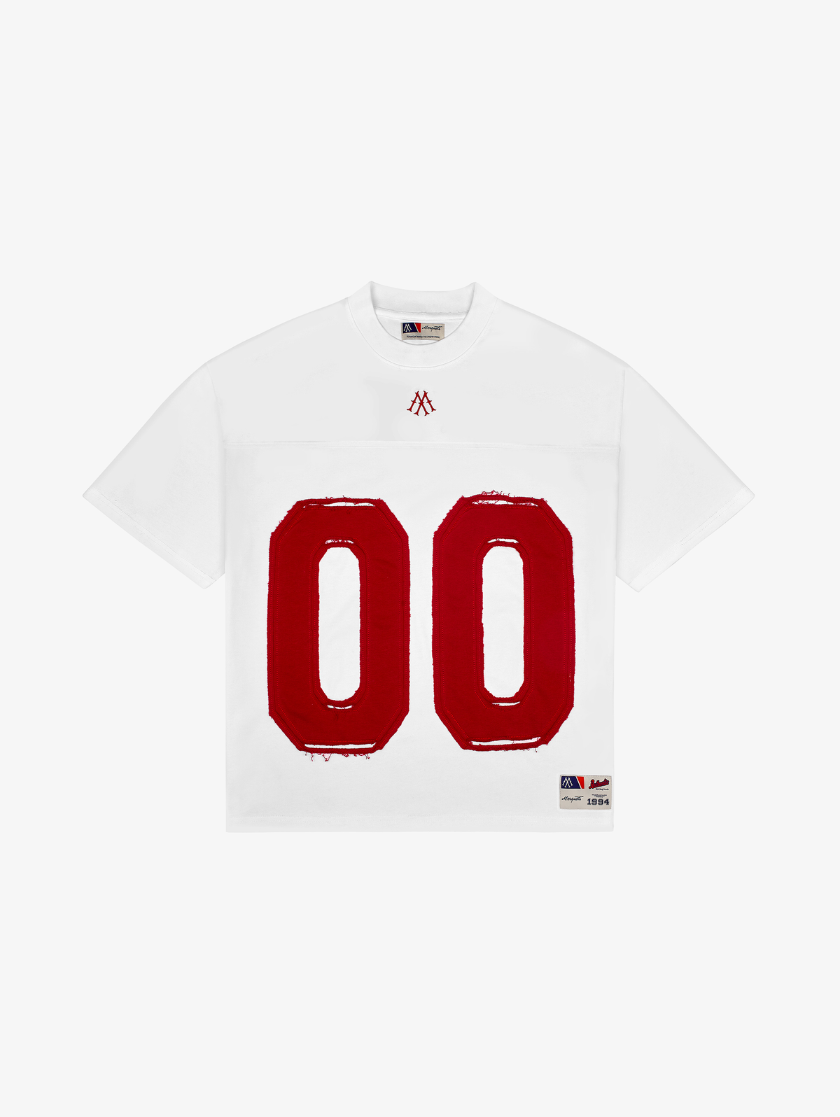 WHITE FOOTBALL JERSEY "00"