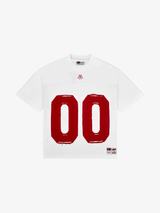 WHITE FOOTBALL JERSEY "00"