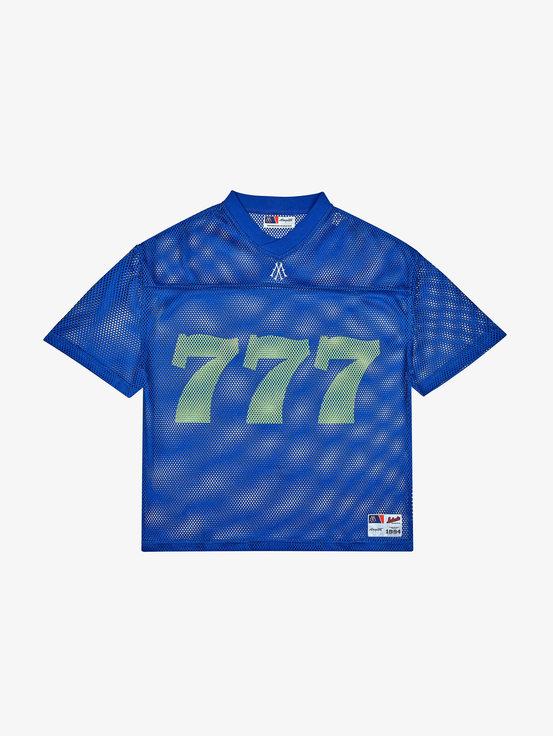 BLUE MESH FOOTBALL JERSEY 