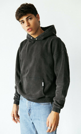 EVERYDAYS HOODED "BLACK WASHED" - Mosquets