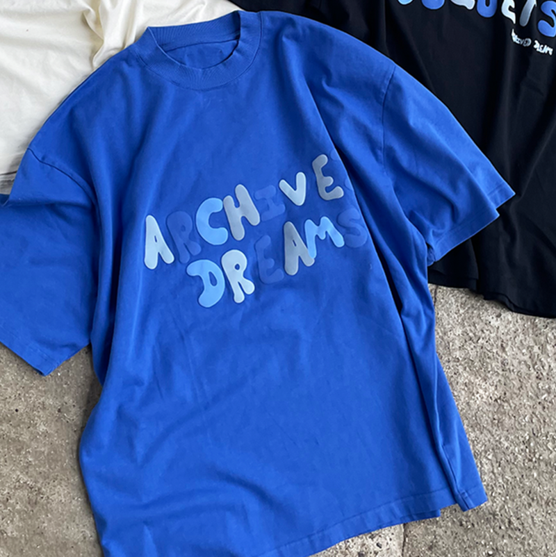 ROYAL BLUE T-SHIRT "ARCHIVED DREAMS" - Mosquets