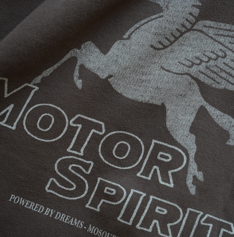 BROWN  HOODED "MOTOR  SPIRITS" - Mosquets