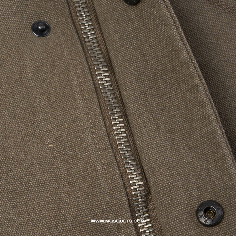 VINTAGE CANVAS WORKER JACKET "ATELIER" - Mosquets