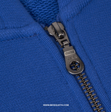 ROYAL BLUE ZIP HOODED "ATELIER" - Mosquets