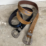 PONY HAIR BELT "BEIGE" - Mosquets